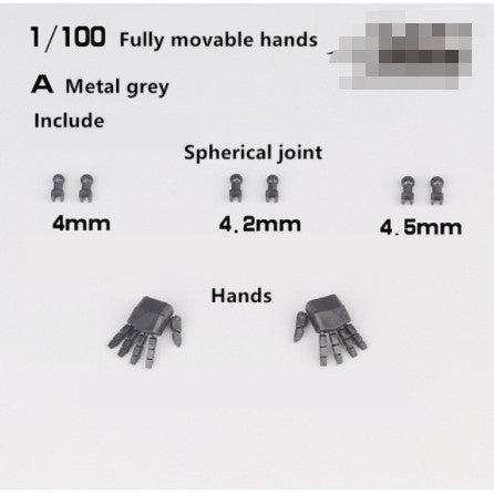 DL Dalin fully movable hands for 1/100 1/144 MG RG HG RX-78-2 Sazabi Strike Astray Red Frame Unicorn Banshee