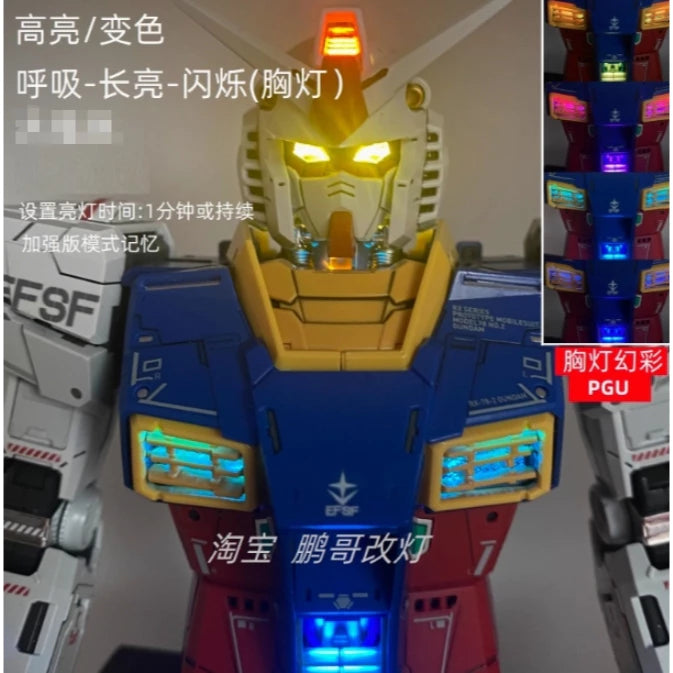 PGU PG 1/60 RX-78-2 RX78 2.0 Gundam LED Set eye and check