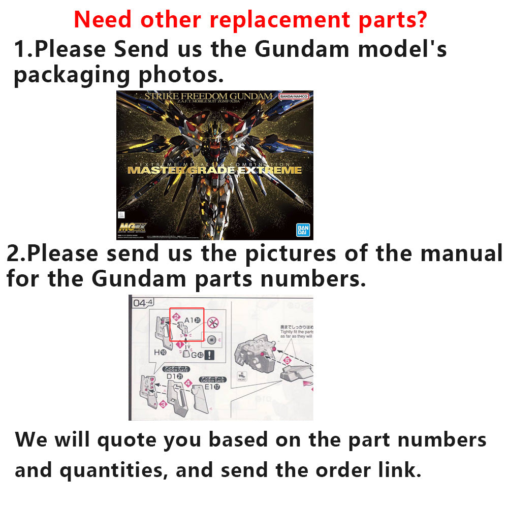 CA C15 C16 PLASTIC PARTS FOR Bandai MGEX STRIKE FREEDOM Gundam