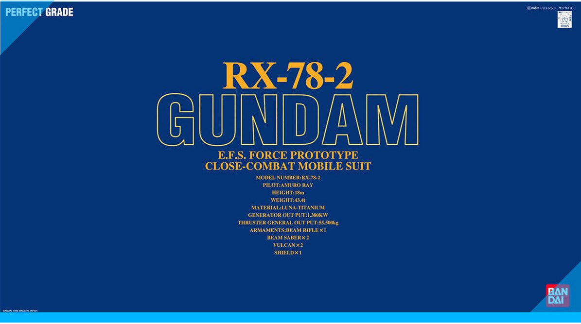 BANDAI PG RX-78-2 GUNDAM MODEL KIT Replacement Parts