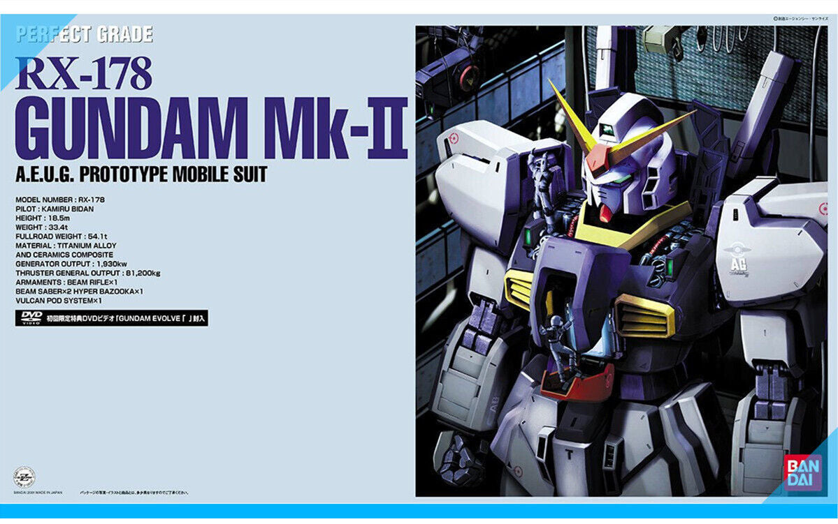 Bandai PG 1/60 UC RX-178 Gundam MK-II (A.E.U.G.) Replacement Parts