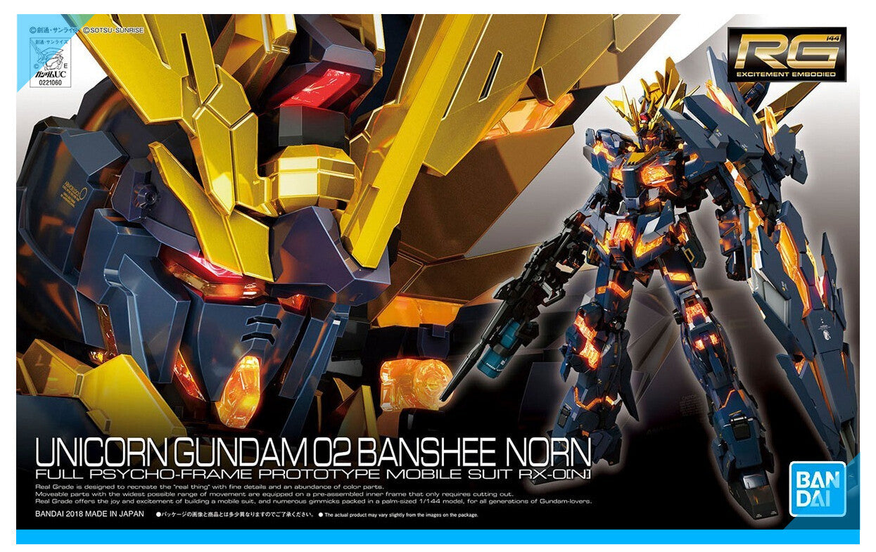 Bandai RG UC RX-0 Unicorn Gundam 02 Banshee Norn Replacement Parts