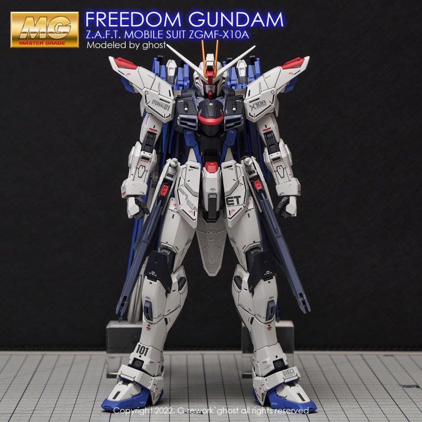YAN GHOST MG 1/100 ZGMF-X10A Freedom 2.0 Gundam water slide decal