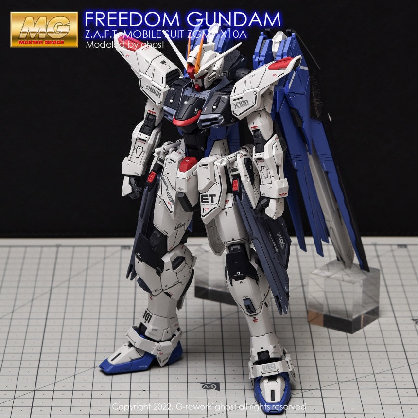 YAN GHOST MG 1/100 ZGMF-X10A Freedom 2.0 Gundam water slide decal