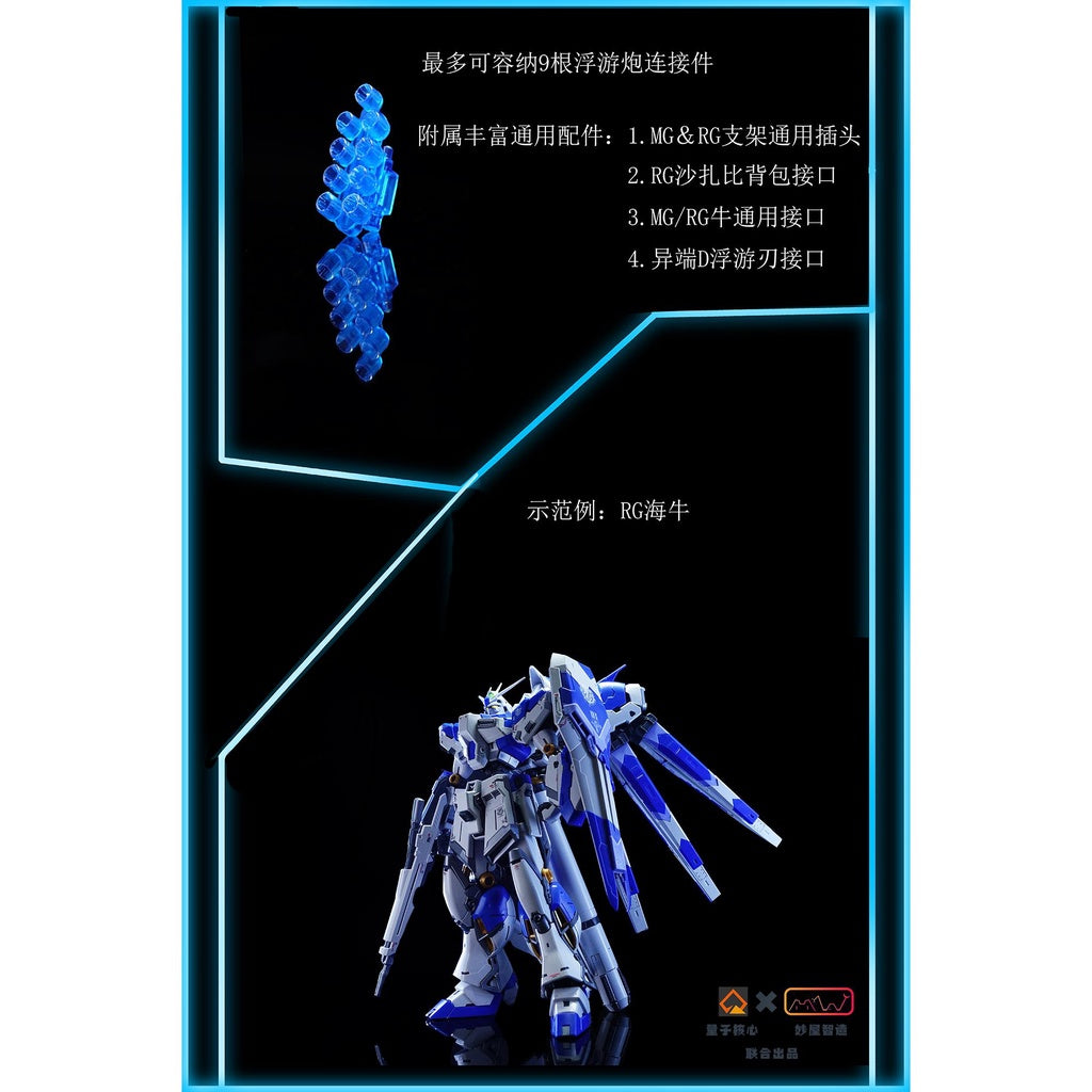Qunatum Core Fin funnel exclusive effect parts set for RG 1/144 hi nu