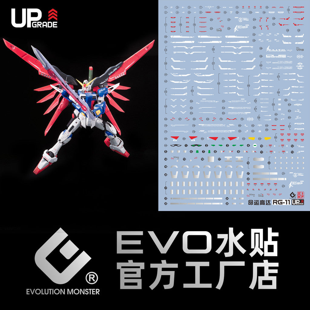 RG DESTINY WATER DECAL