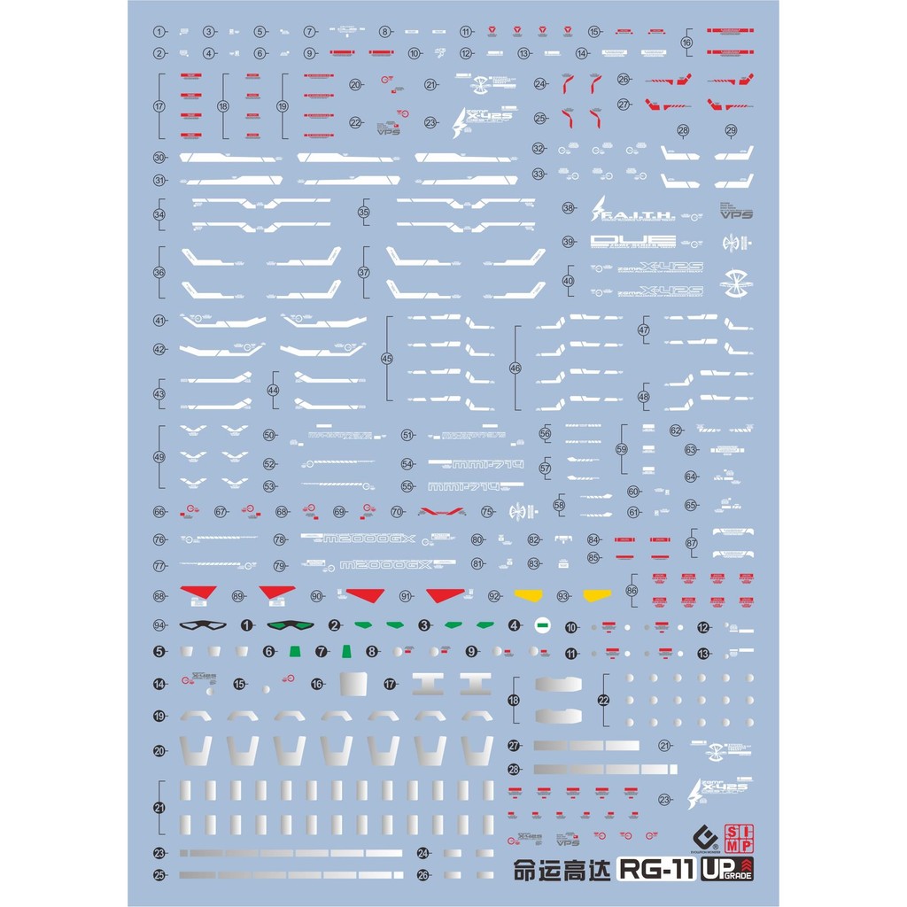 RG DESTINY WATER DECAL