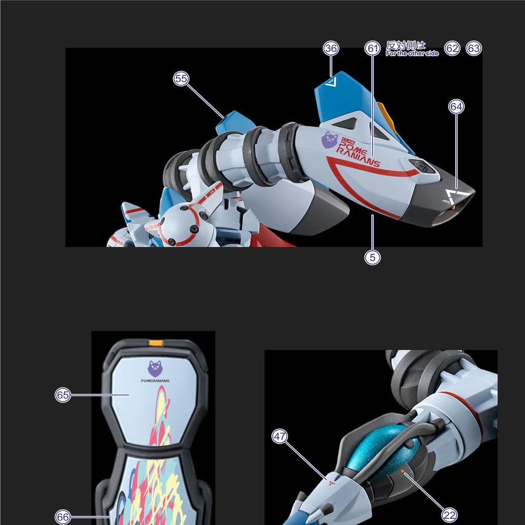 EVO Water slide decal for Bandai HG 1/144 GQuuuuuuX not include the kits