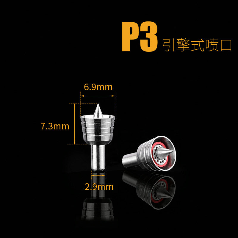 MOSHI MS120 Engine Type Etching Metal Booster parts