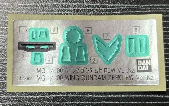 CB BANDAI MG 1/100 WING GUNDAM ZERO EW Ver.Ka Replacement Parts