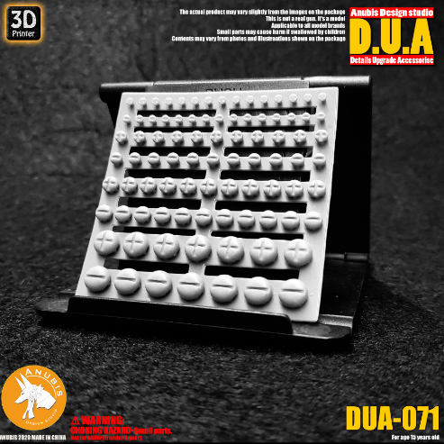 アヌビス DUA071 3Dプリントアドオンディテールパーツ(MG、HG、RGガンダム用)