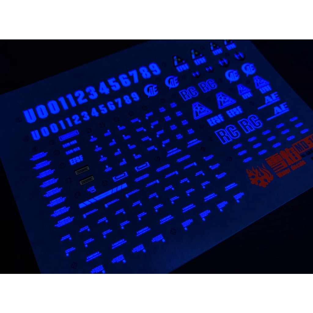 Xueyan Water Slide Decal For MG-71 MG Jesta / Cannon Fluorescence