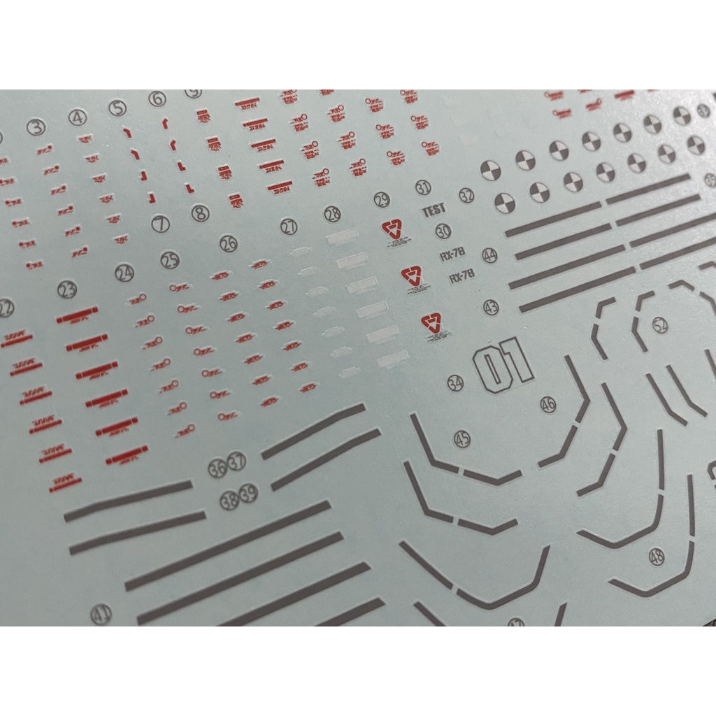 Xueyan Water Slide Decal For HG-15 Local Type Gundam Test Type Fluorescence