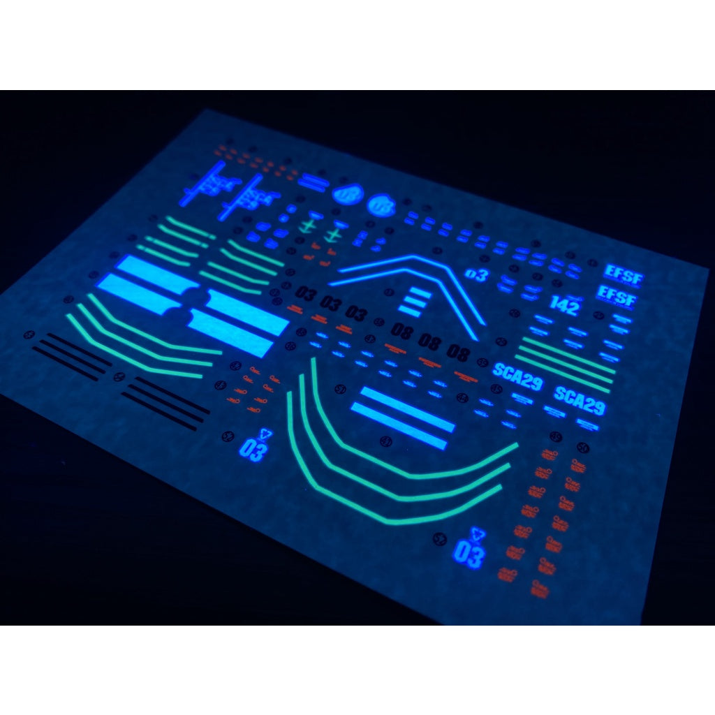 Xueyan Water Slide Decal For HG-33 HG GTO GM Cannon (火箭筒装备 Fluorescence
