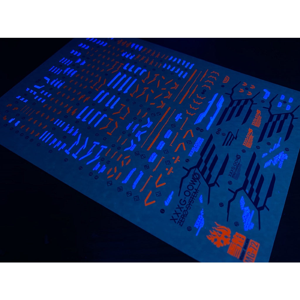 Xueyan Water Slide Decal For MG-72 MG Wing Proto Zero Fluorescence