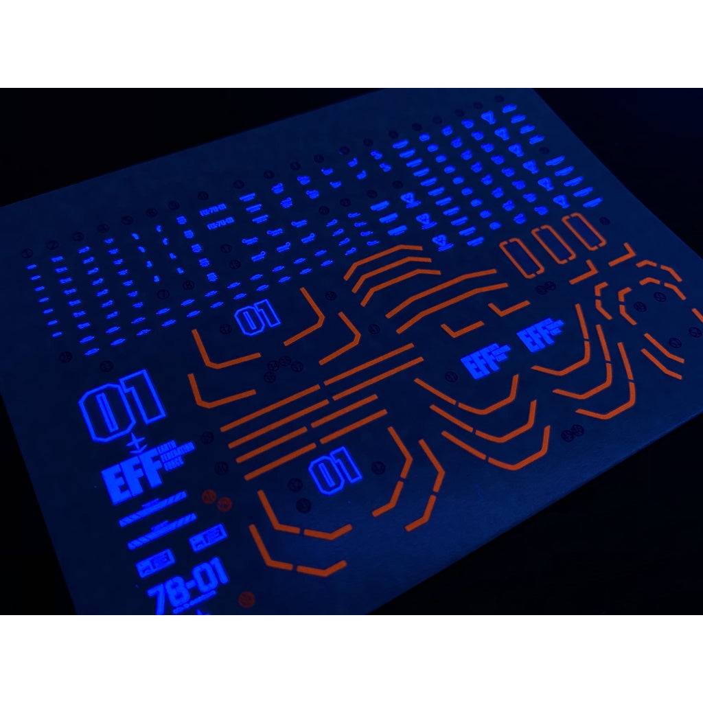 Xueyan Water Slide Decal For HG 08 GTO Local Type Gundam 北美样式/FSD Fluorescence