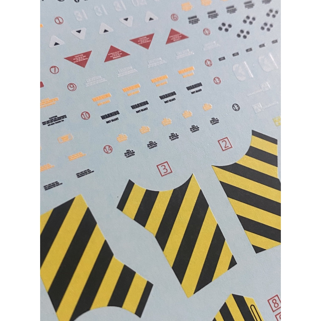 Xueyan Water Slide Decal For HG-22 HG GUNTANK Gundam Fluorescence