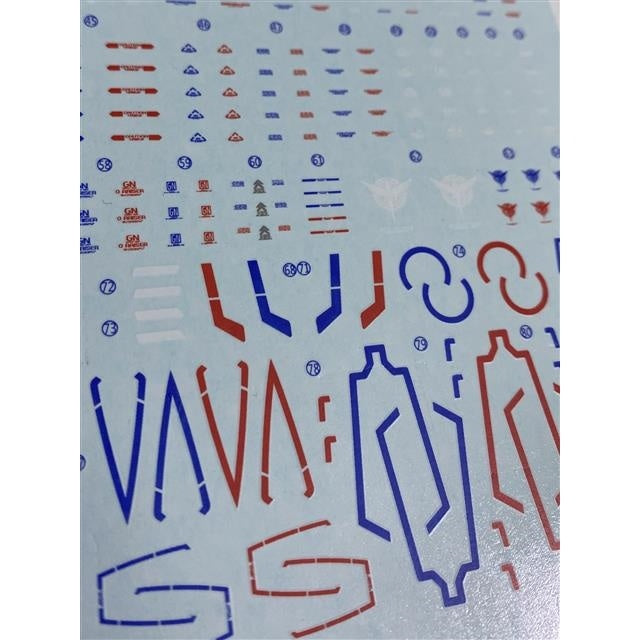 Xueyan Decal For RG-18 RG 00 Raiser 00R Trans-AM Blue Red Fluorescence