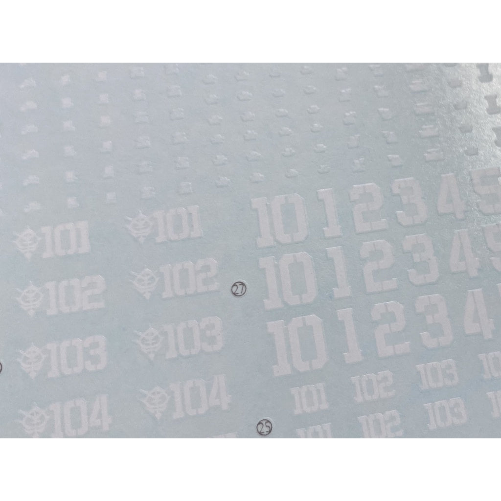 Xueyan Water Slide Decal For HG-12 GTO ZAKU II C5/C6 Fluorescence