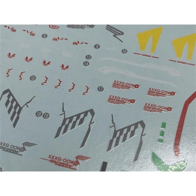 Xueyan Water Slide Decal For HG-45 HG Wing Zero Proto Fluorescence