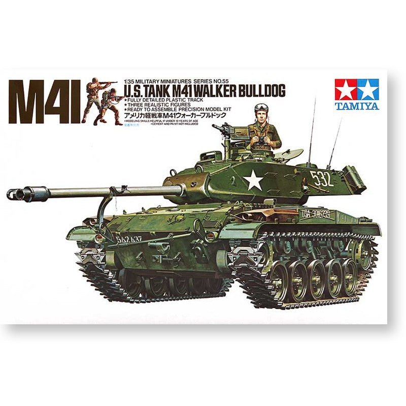 Tamiya 1/35 American M41 Pitbull Light Tank 35055 Assembled Model