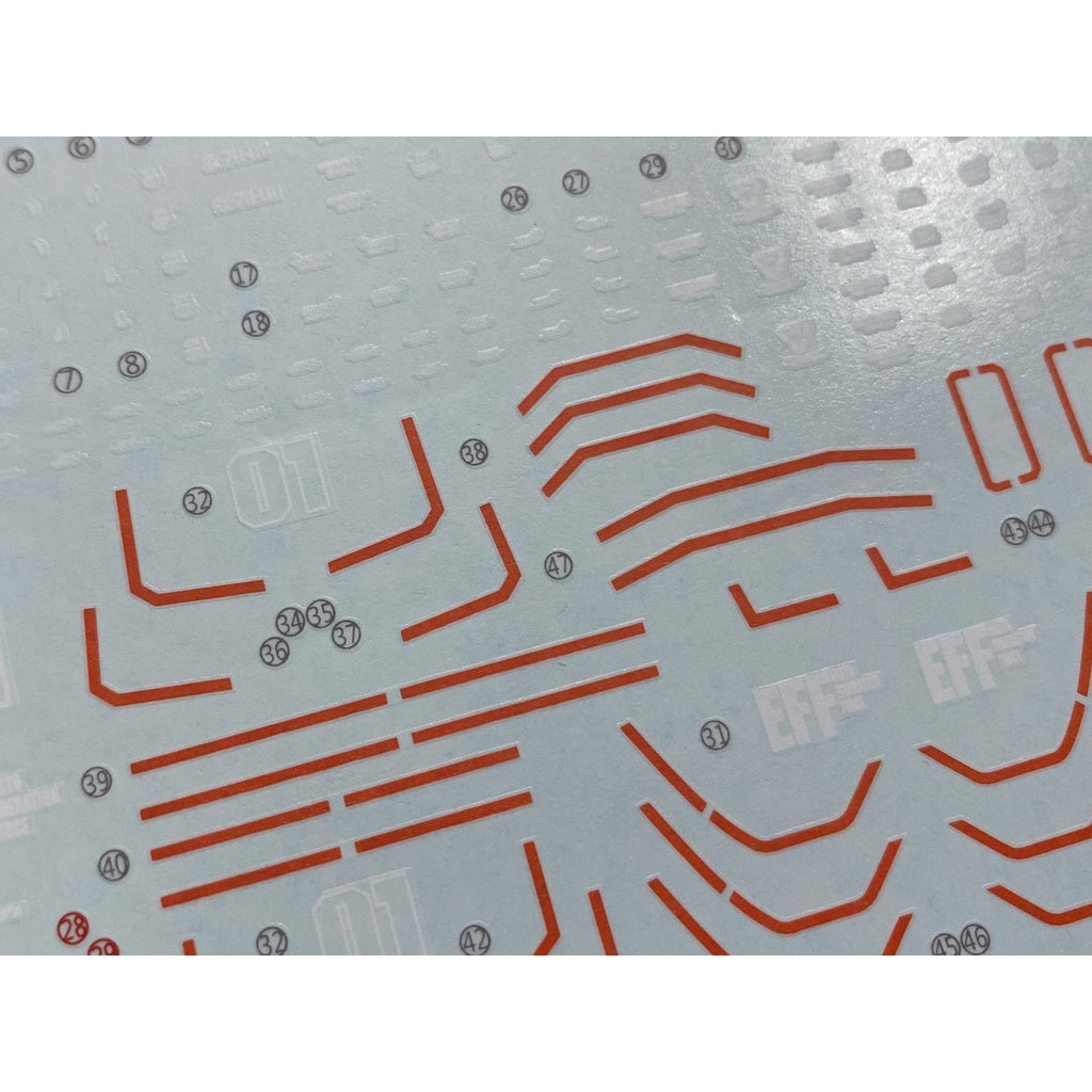 Xueyan Water Slide Decal For HG 08 GTO Local Type Gundam 北美样式/FSD Fluorescence