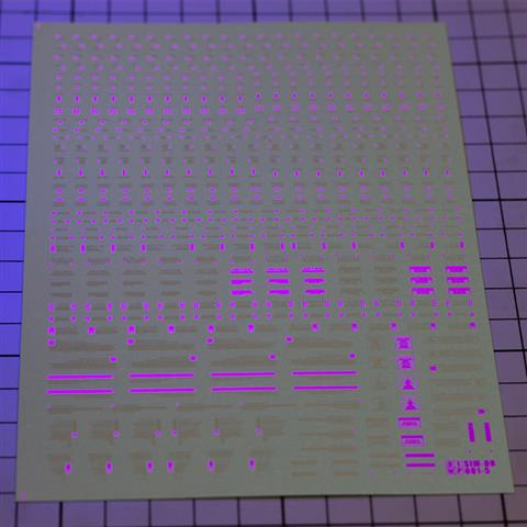 EVO DALIN DL GN10 Water slide Decal For 1/100 TV Cherudim Gundam Decals For RB01 Gundam General Warning Logo Sign HIQ Fluorescence