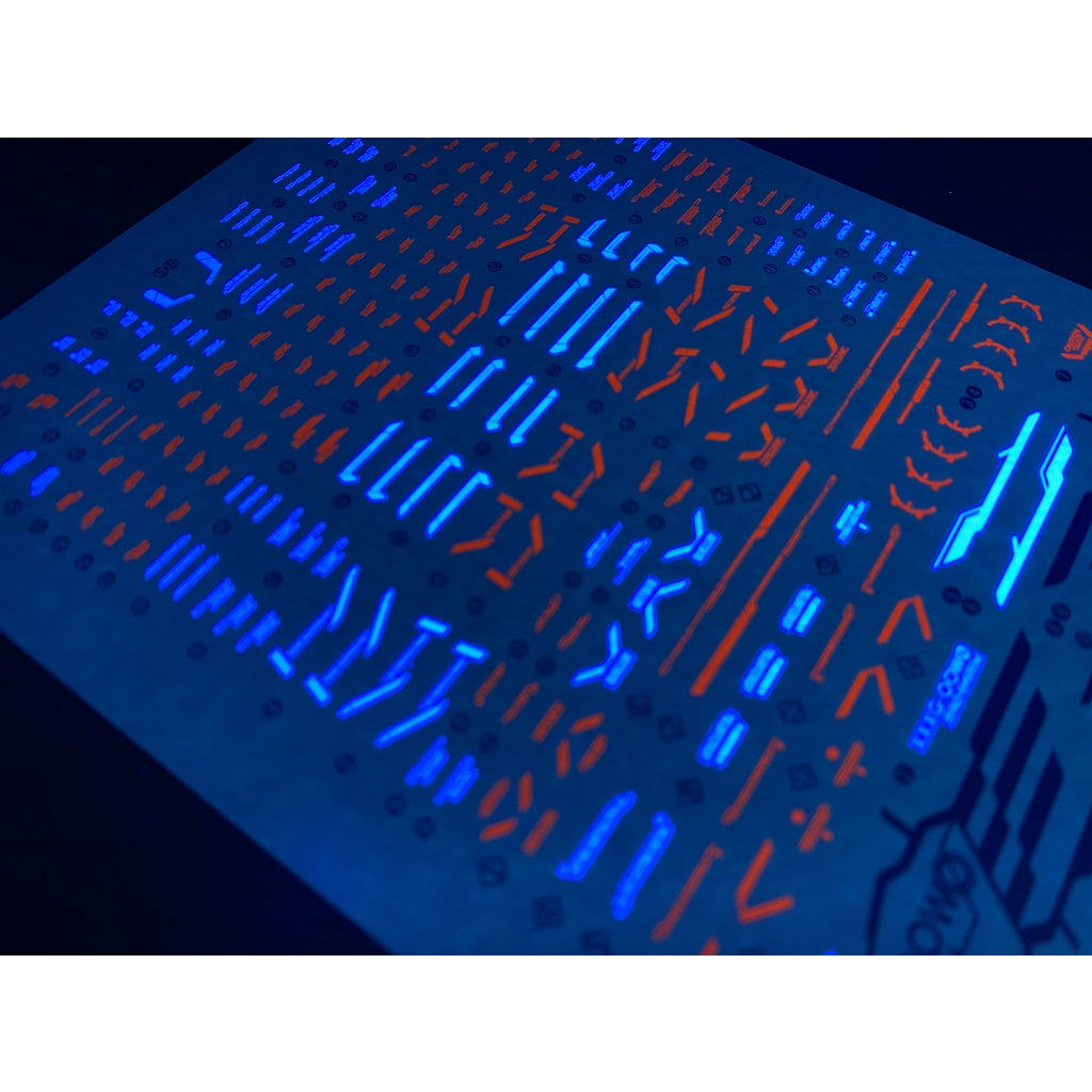Xueyan Water Slide Decal For MG-72 MG Wing Proto Zero Fluorescence