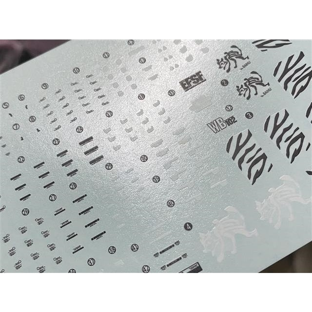 Xueyan Water Slide Decal For EG-01 EG RX-78 Ver.白虎 Fluorescence