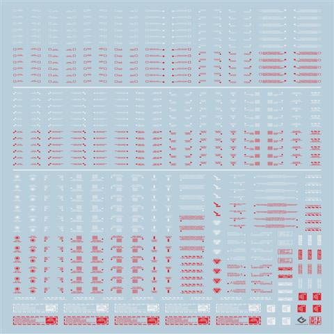 EVO DALIN DL GN10 Water slide Decal For 1/100 TV Cherudim Gundam Decals For NC05 Gundam General Logo 1/100 HIQ Fluorescence