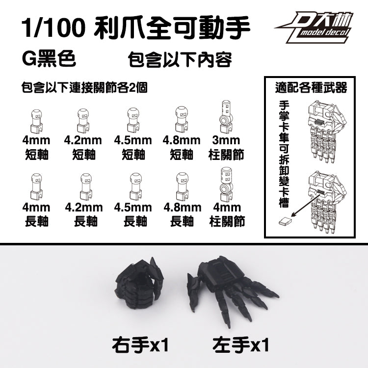 MG 1/100 1/144 ユニコーンアストレイ レッドフレーム サザビー Ver.ka用 可動ハンドセット 3.0 モデルアクションフィギュア ビルディングクロー