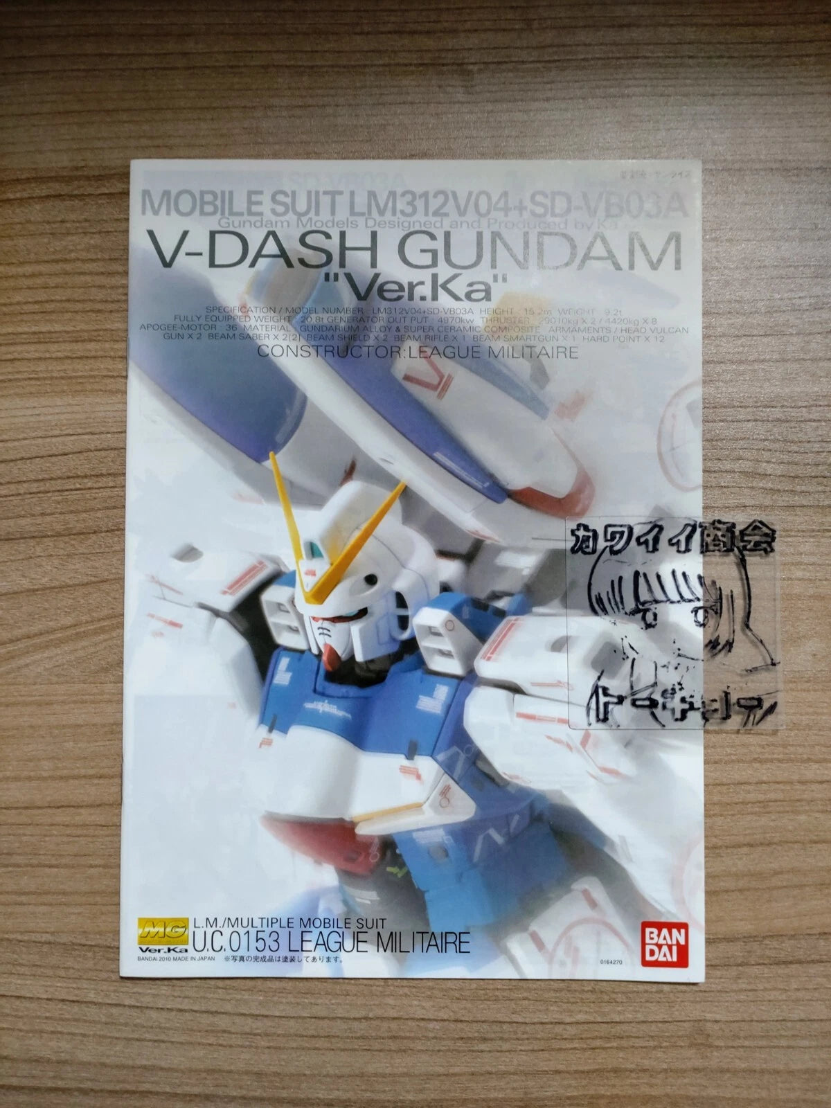 Bandai 1/100 MG V Dash Gundam (Victory Gundam) Ver.Ka Replacement Spare Parts