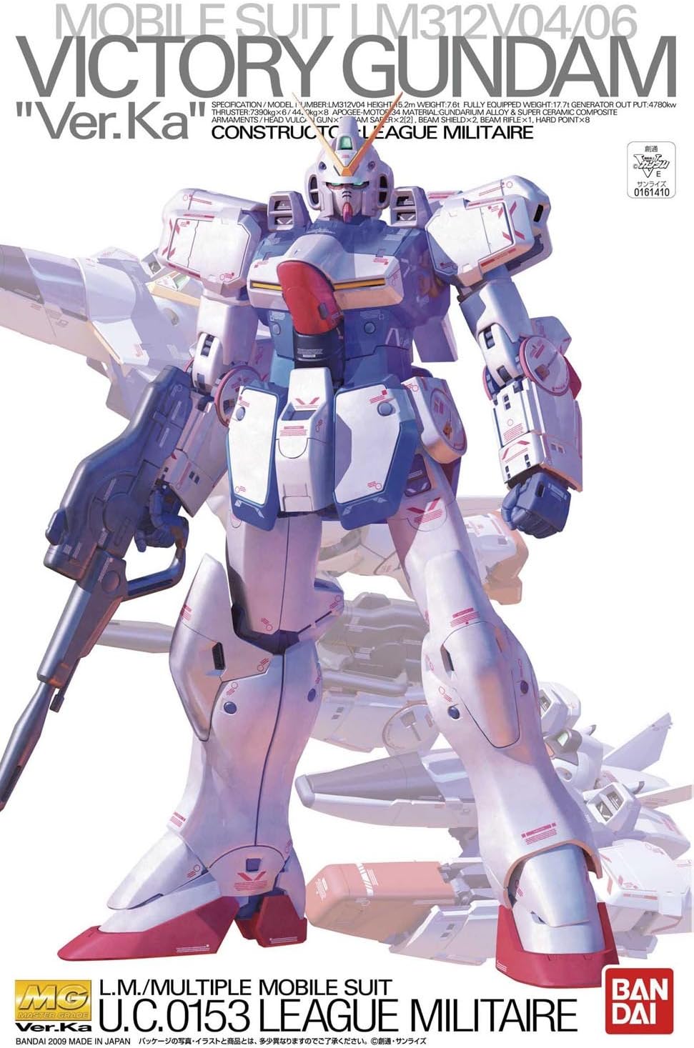 Bandai 1/100 MG V Dash Gundam (Victory Gundam) Ver.Ka Replacement Spare Parts