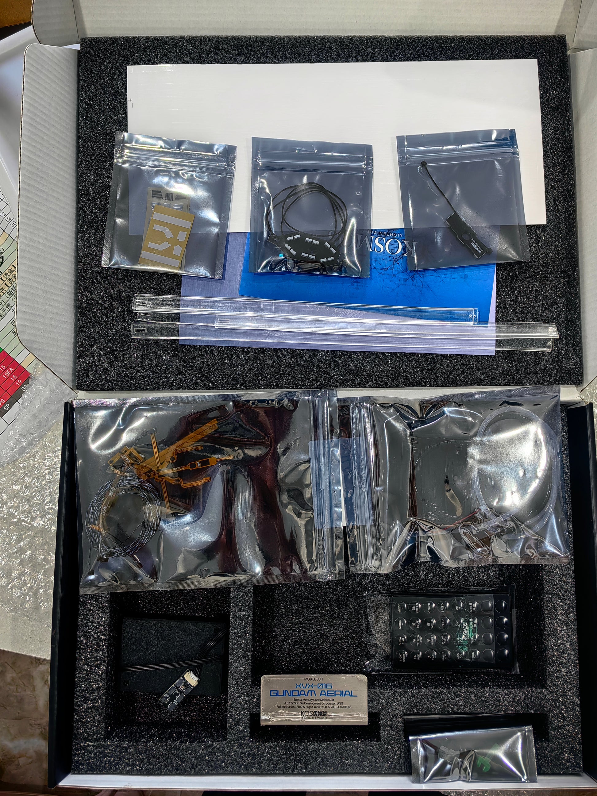 Kosmos K 1/100 FM FULL MECHANICS Gundam Aerial led Set