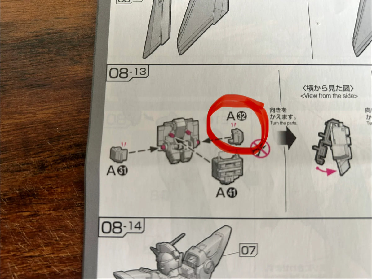 CB Bandai RG 1/144 Wing Gundam Model Kit Replacement Parts