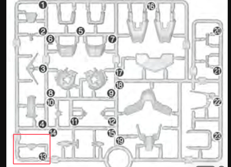 CB Bandai 1/100 MG 00 Raiser Gundam Replacement Parts