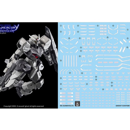 YAN GHOST TWFM 24 HG 1/144 Gundam Gundvolva Water slide decal