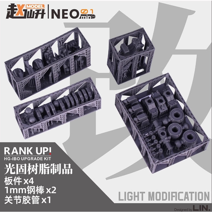 ZXD NEO HG 1/144 IBO Barbatos Frame 3D Print Detail Upgrade Parts