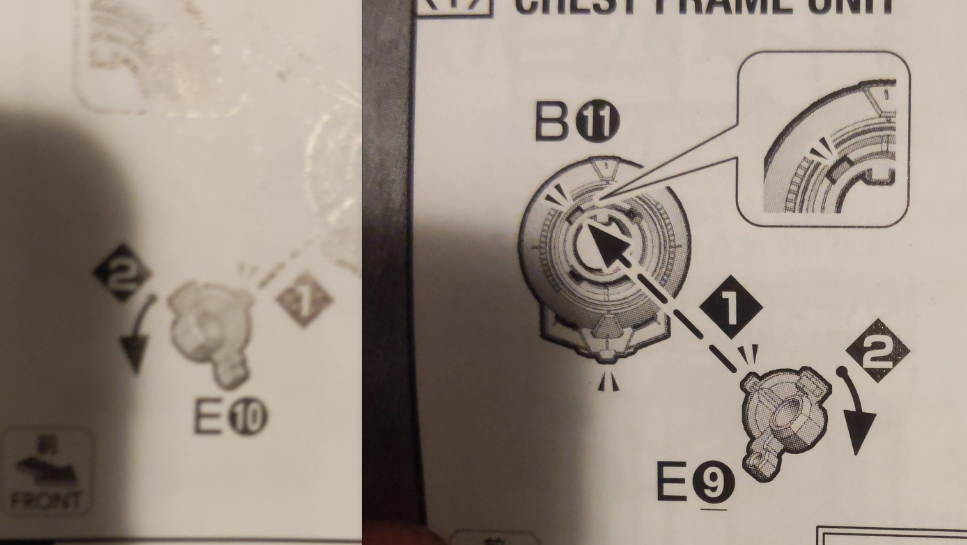 CB Bandai MG 1/100 ron-Blooded Orphans Gundam Vidar Replacement Parts