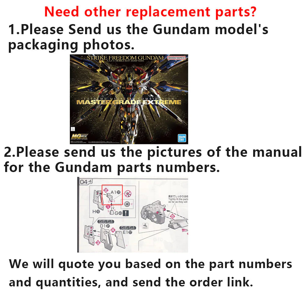 CB Bandai PG Unleashed 1/60 RX-93 Nu Gundam Model Kit Replacement Parts