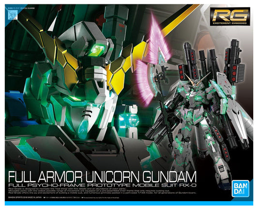 Bandai RG RX-0 Full Armor Unicorn Gundam Modle UC Replacement Parts