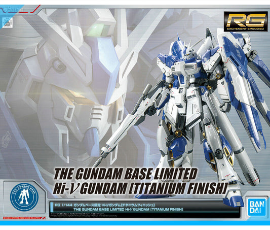 Bandai RG 1/144 The gundam base limited Hi-v Gundam Titanimum Finish Replacement Parts
