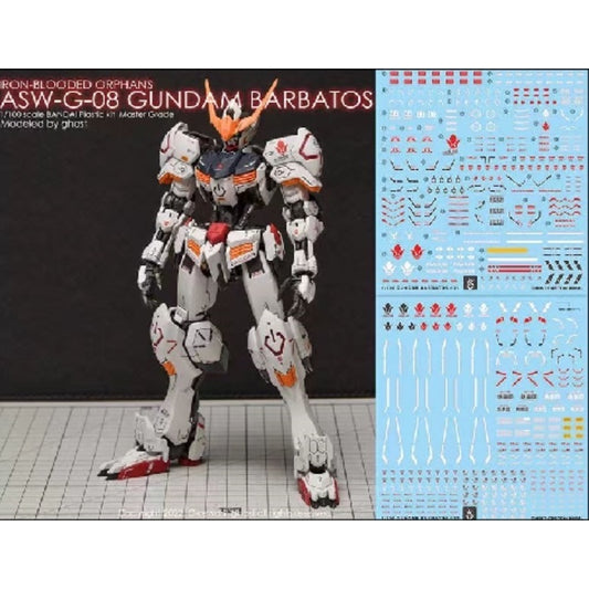 YAN Water Slide Decal For GHOST Mg 1/100 Gundam Barbatos 4th Form