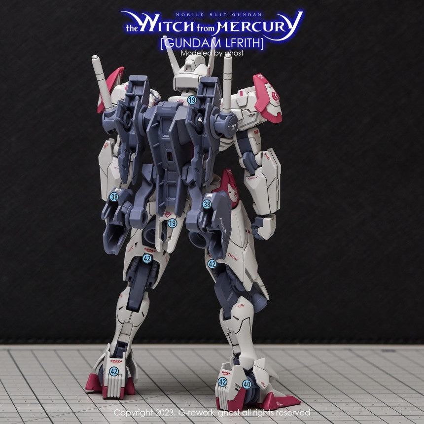 YAN GHOST Bandai 1/144 HG Aerial LFRITH  Water Slide Decal