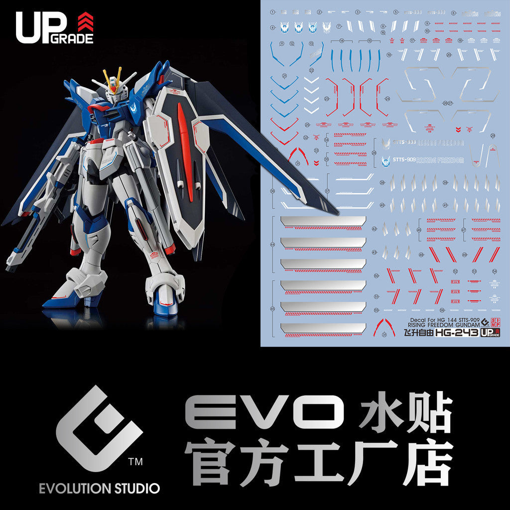 EVO HG 1/144 SEED RISING FREEDOM water slide decal