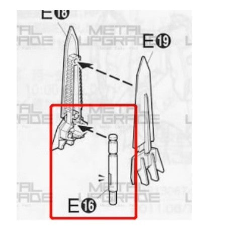 MG 1/100 Gundam Epyon E16 metal Replacement spare parts