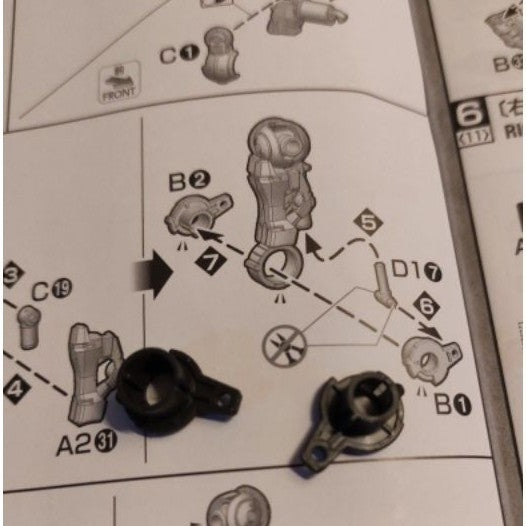 MG barbatos model 1/100 C6 C14 B20 A1-19 A1-20 A1-22 B1 B2 B12 B26 C3 C15 E31 E36 Gundam replacement spare parts