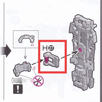 CA H27 plastic Parts for RG 1/144 RX-78-2 2.0 Shied connector upgrade replacement