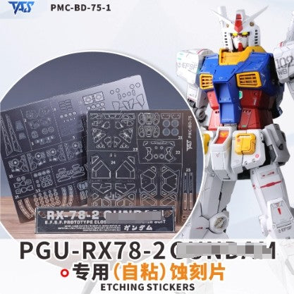 TAS PG PGU RX-78-2 RX78-2 Etching Etched Upgrade Parts (Kits not included)