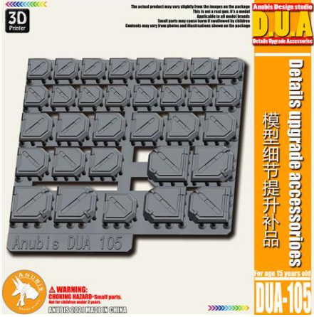 Anubis DUA101-108 (DUA series) 3D Print Addon Detail Parts For MG HG RG Gundam